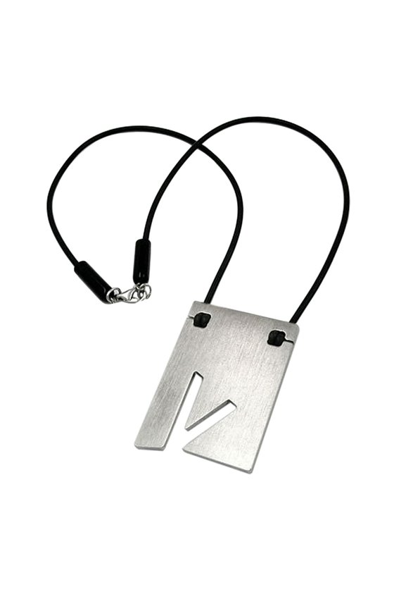 NECKLACE INITIALE V STAINLESS STEEL 42CM