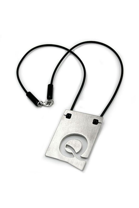 NECKLACE INITIALE Q STAINLESS STEEL 42CM