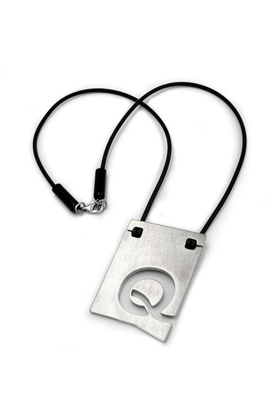 NECKLACE INITIALE Q STAINLESS STEEL 42CM