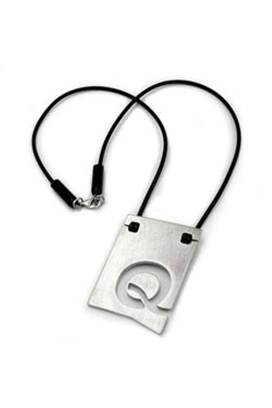 NECKLACE INITIALE Q STAINLESS STEEL 42CM