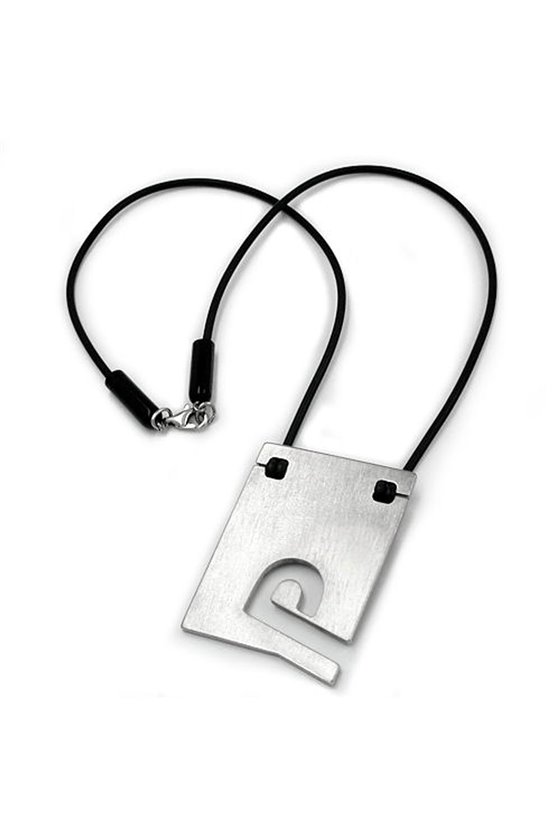 NECKLACE INITIALE P STAINLESS STEEL 42CM