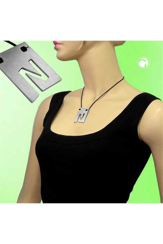 NECKLACE INITIALE L STAINLESS STEEL 42CM
