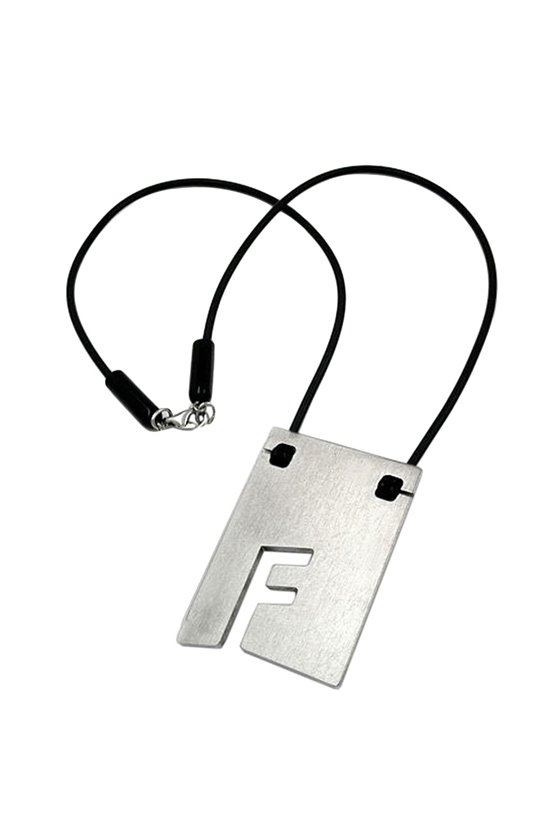 NECKLACE INITIALE F STAINLESS STEEL 42CM