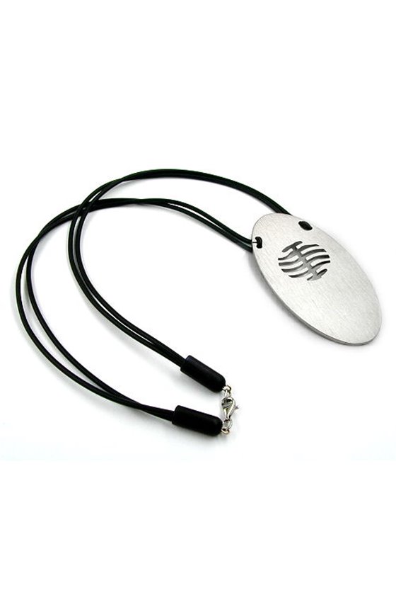 NECKLACE OVAL STAINLESS STEEL 50CM
