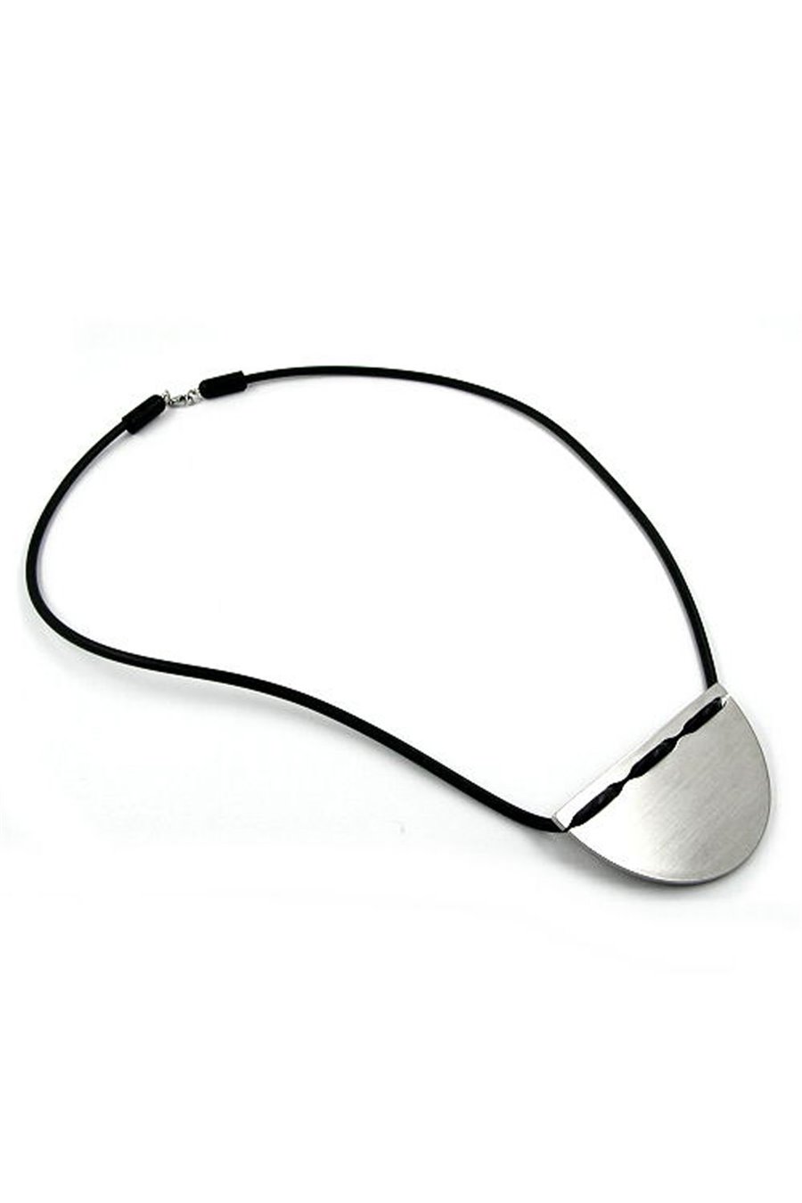 NECKLACE HALF-MOON STAINLESS STEEL 50CM