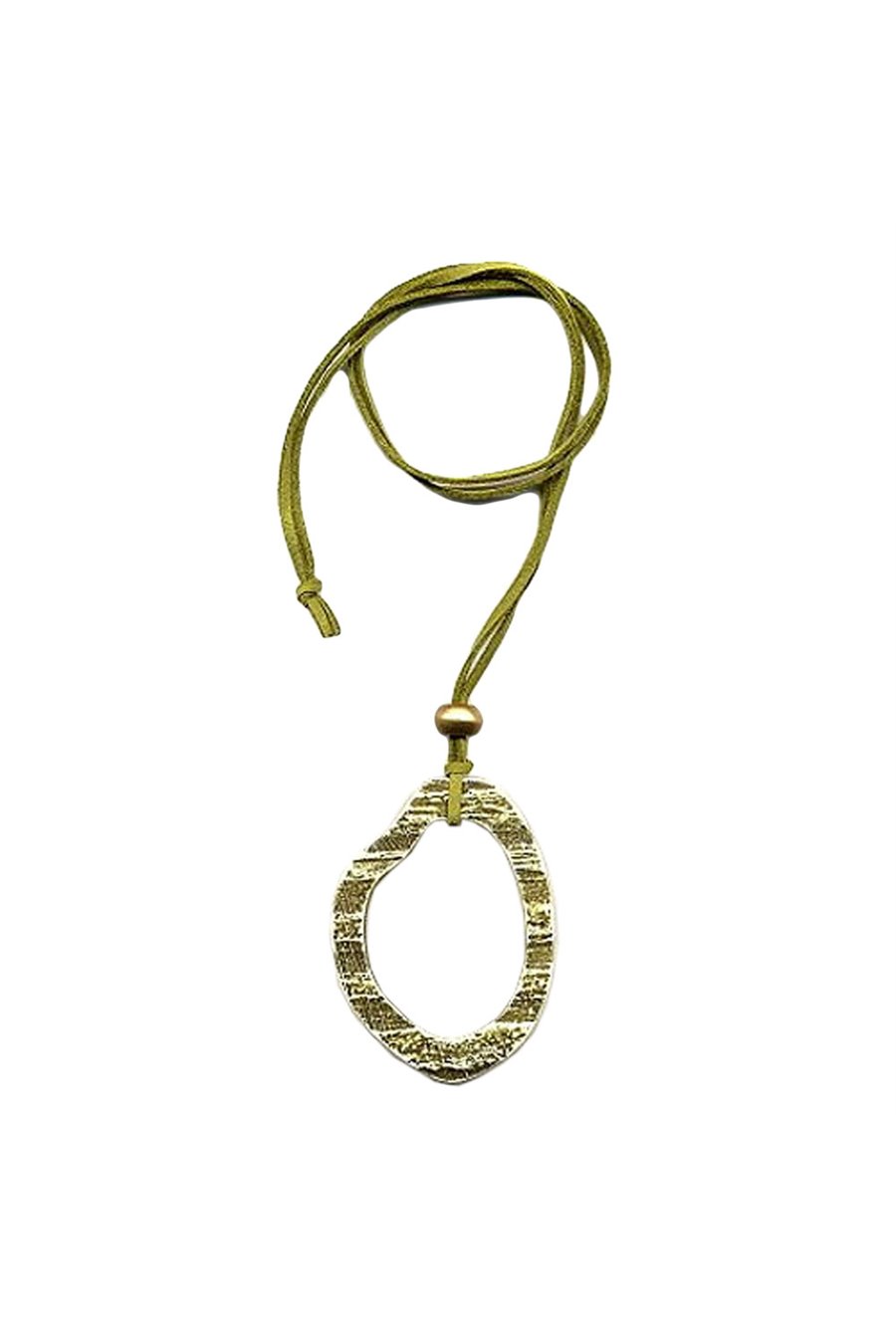 NECKLACE FANTASY RINGS GREEN 90CM