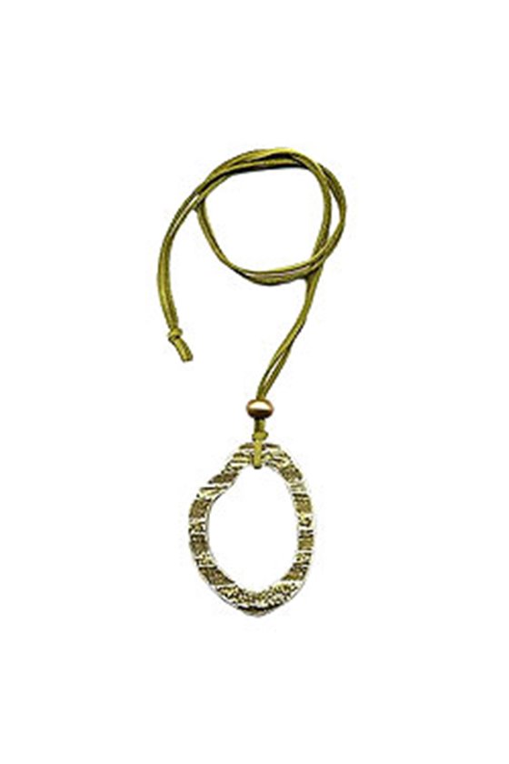 NECKLACE FANTASY RINGS GREEN 90CM