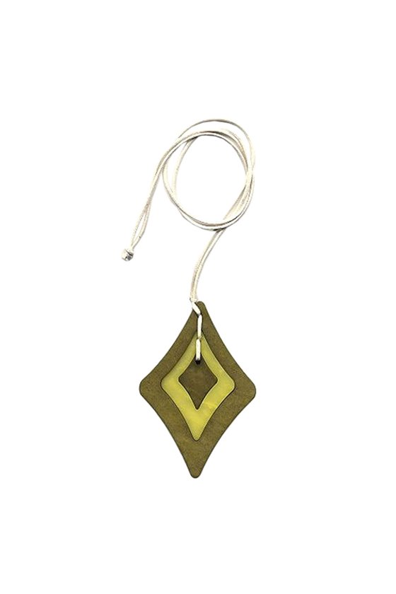 NECKLACE BAROQUE PENDANT GREEN