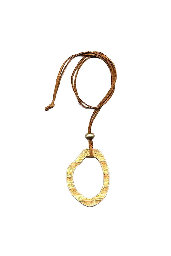 NECKLACE FANTASY RINGS ORANGE 90CM