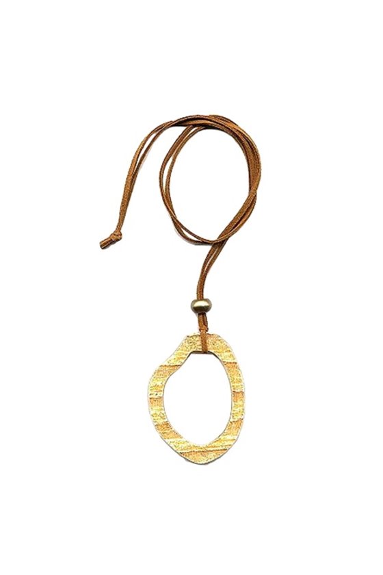 NECKLACE FANTASY RINGS ORANGE 90CM