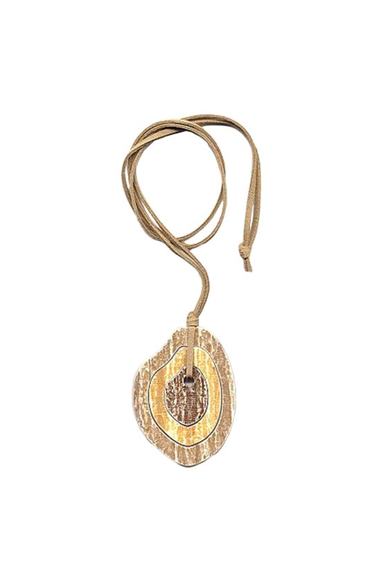 NECKLACE FANTASY RINGS BROWN 90CM