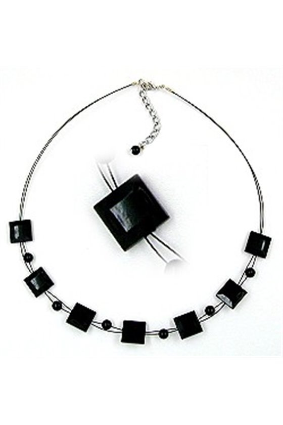 NECKLACE SQUARE BLACK