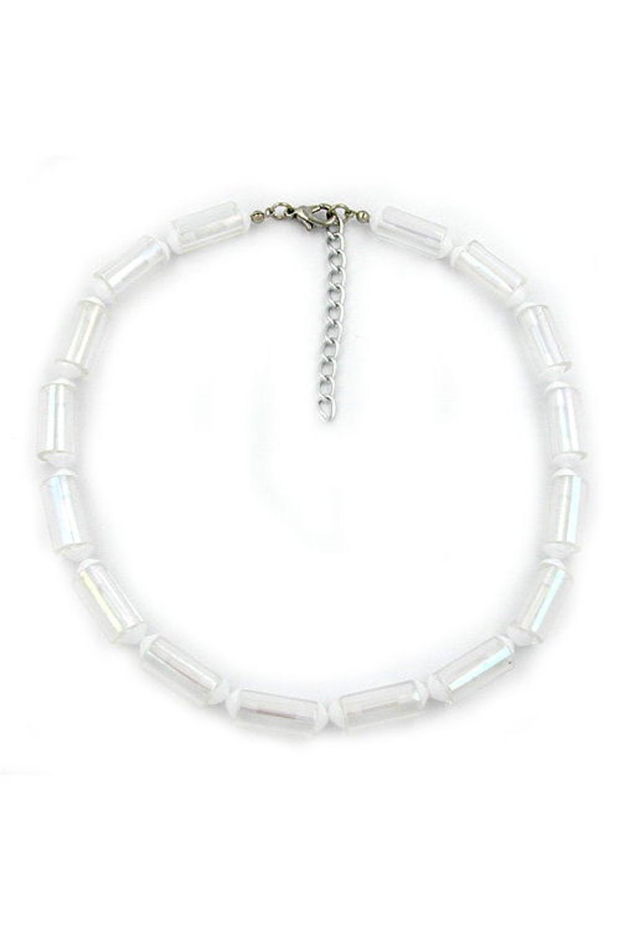 NECKLACE BEADS TRANSPARENT 36CM