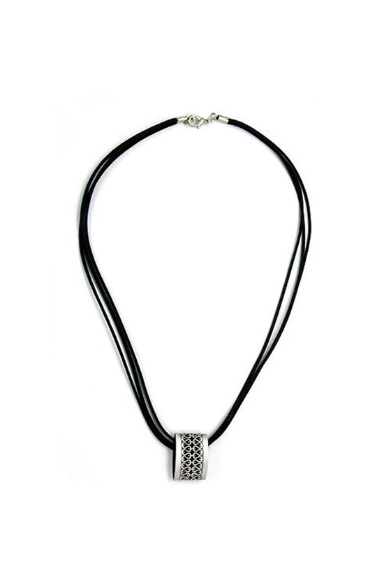 NECKLACE PENDANT SILVER-TONE 45CM