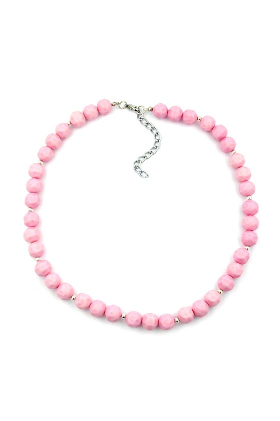 NECKLACE LIGHT PINK BEADS