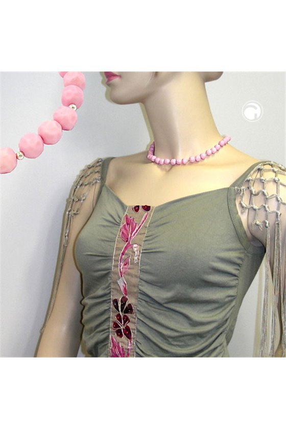 NECKLACE LIGHT PINK BEADS