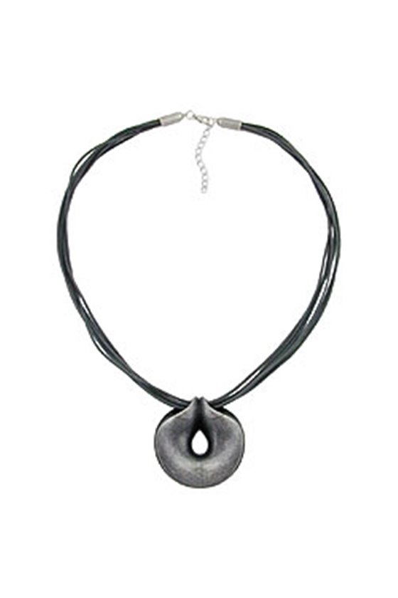 NECKLACE AMULET SILVER-ANTIQUE 55CM