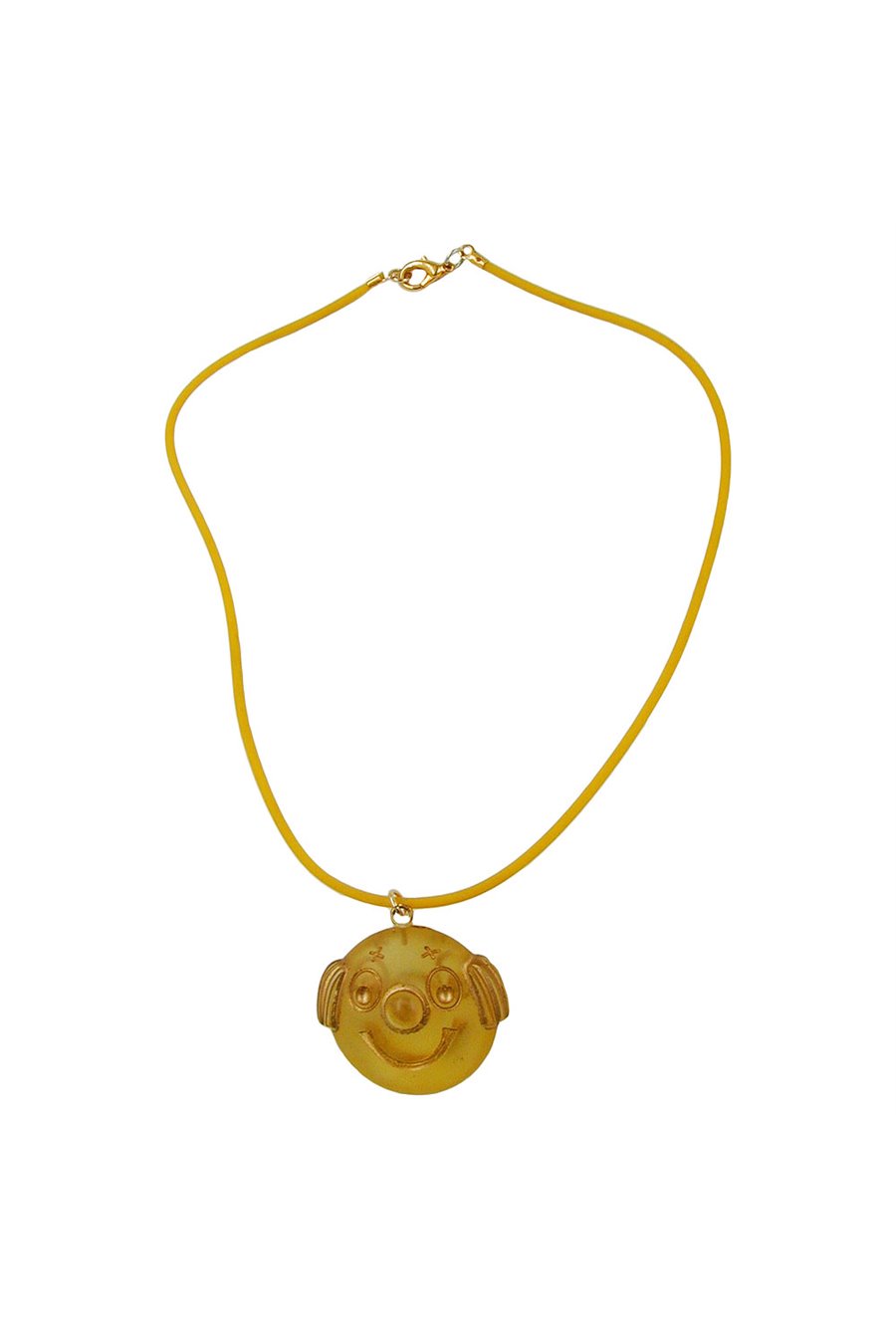 NECKLACE CLOWN YELLOW MATTE POLISHED