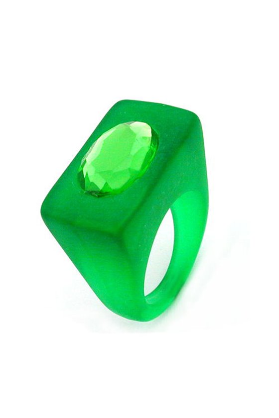 RING PLASTIC BRIGHT GREEN
