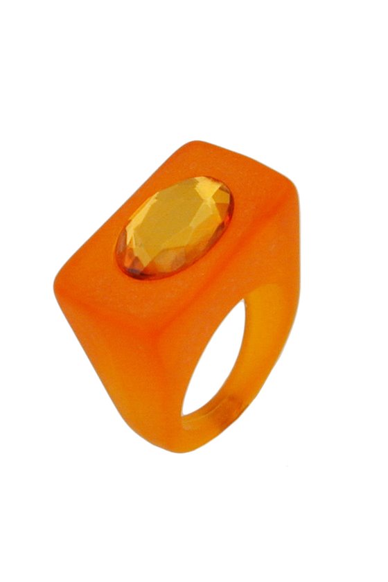 RING PLASTIC BRIGHT ORANGE