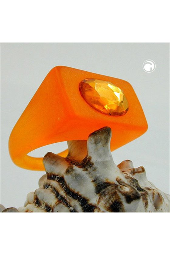 RING PLASTIC BRIGHT ORANGE