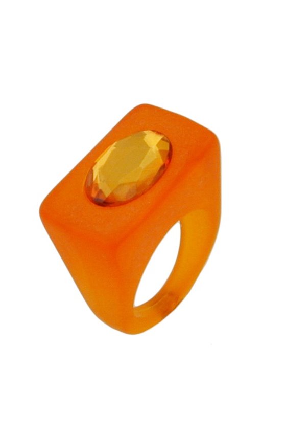 RING PLASTIC BRIGHT ORANGE
