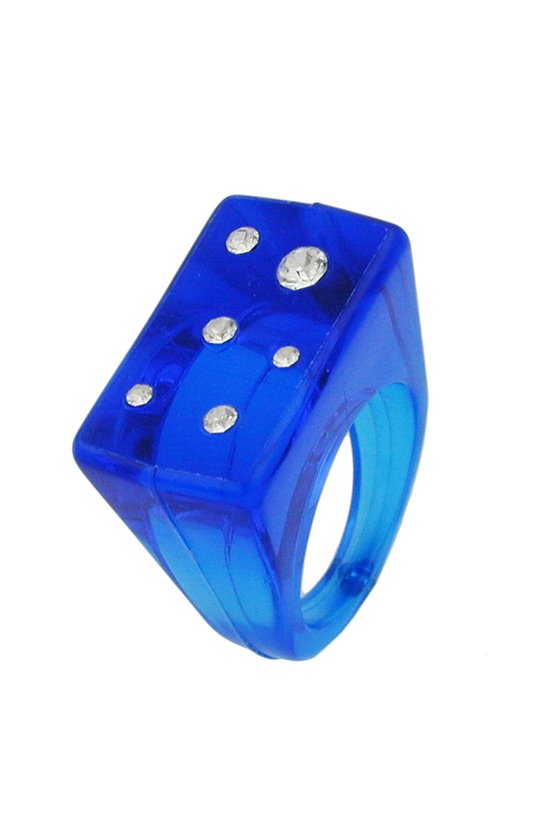 RING PLASTIC BRIGHT BLUE