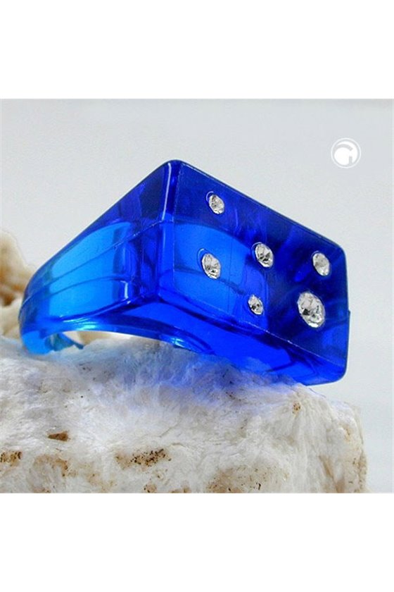 RING PLASTIC BRIGHT BLUE