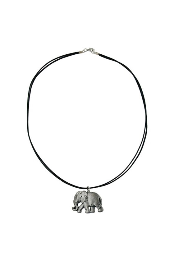 NECKLACE TINY ELEPHANT SILVER 50CM