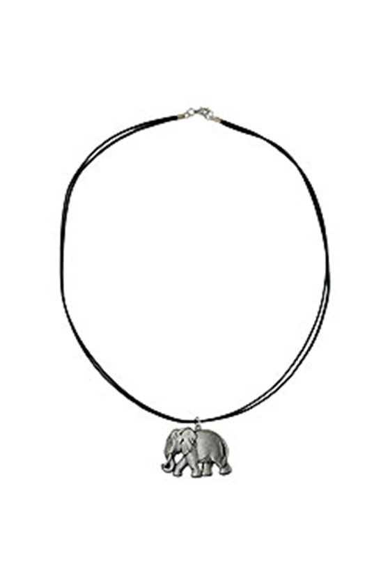 NECKLACE TINY ELEPHANT SILVER 50CM