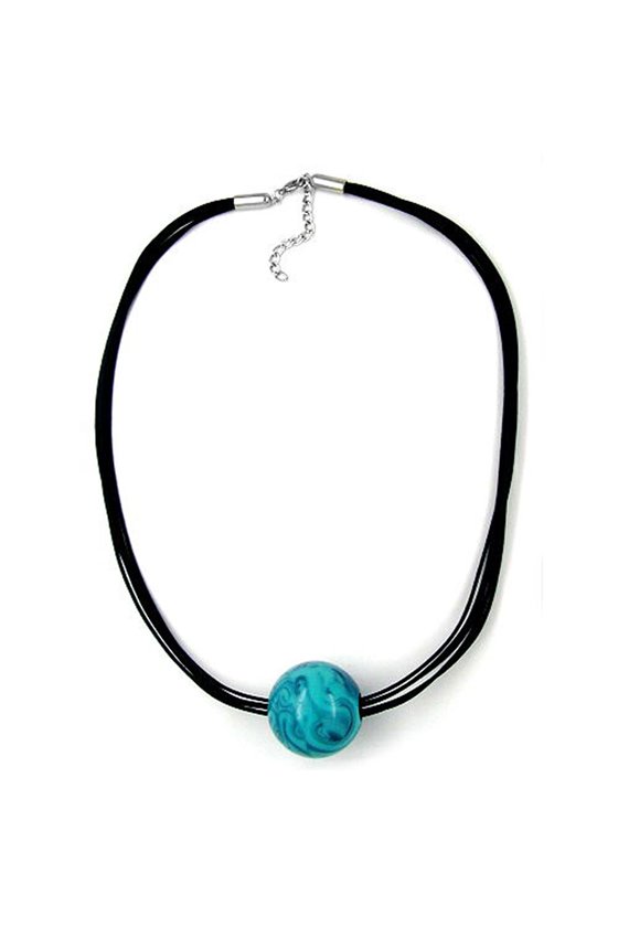 NECKLACE BEAD 37MM TURQUOISE