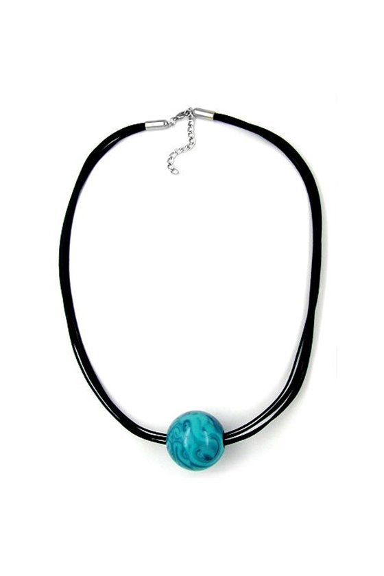 NECKLACE BEAD 37MM TURQUOISE