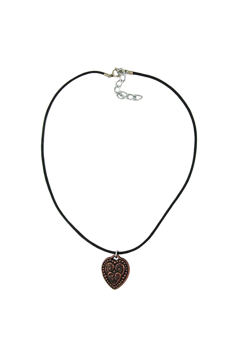 NECKLACE HEART COPPER COLOURED