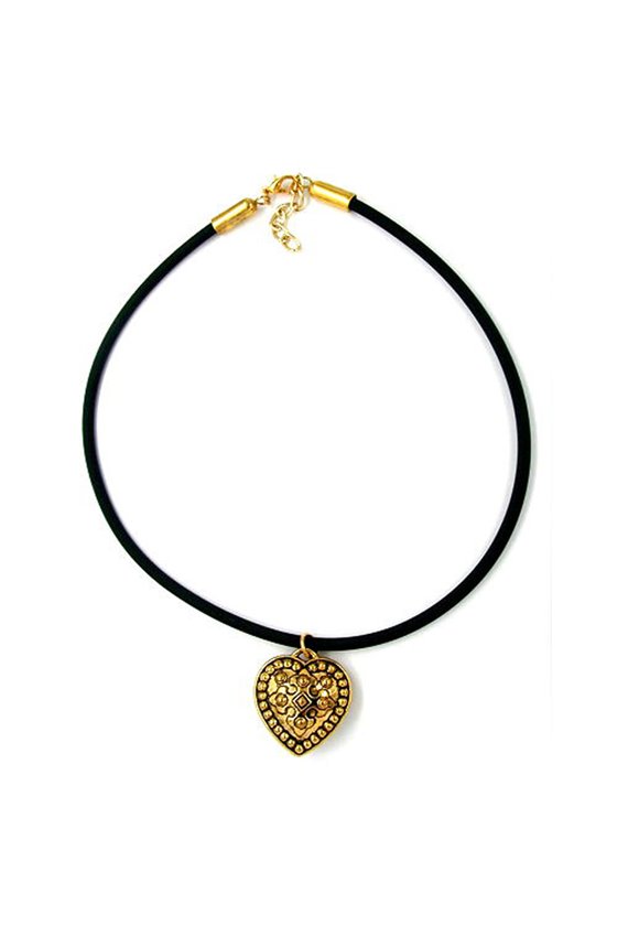 NECKLACE PENDANT GOLD-ANTIQUE-LOOK