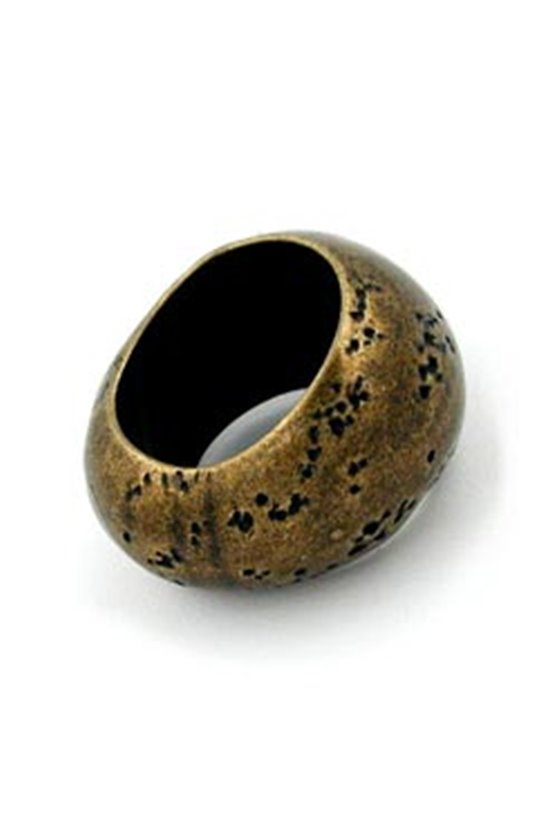 BEAD WITH BIG HOLE BRASS-ANTIQUE