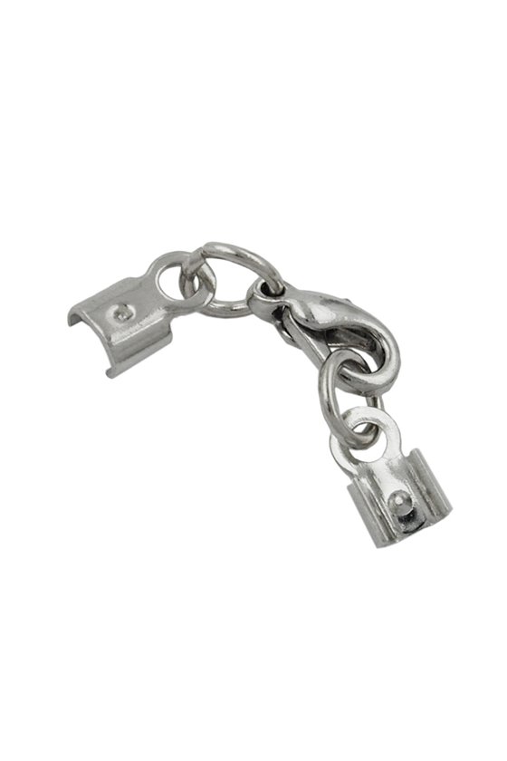 CLASP-SET RHODIUM-FINISHED