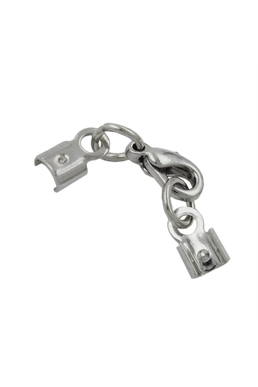 CLASP-SET RHODIUM-FINISHED
