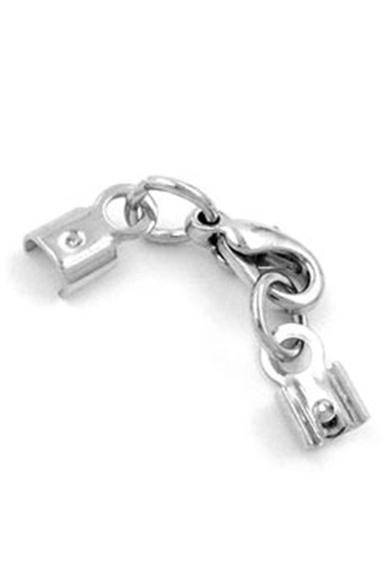 CLASP-SET RHODIUM-FINISHED