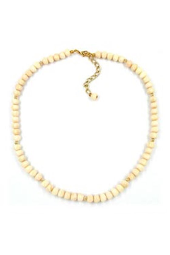 NECKLACE BEADS IVORY COLOURED