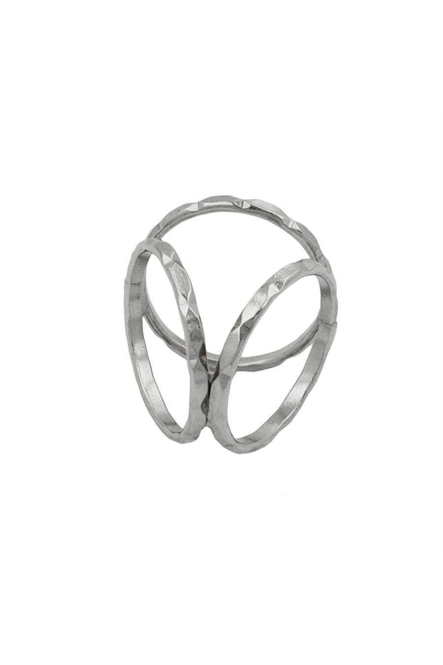 SCARF BEAD 3 RINGS SILVER PLATED
