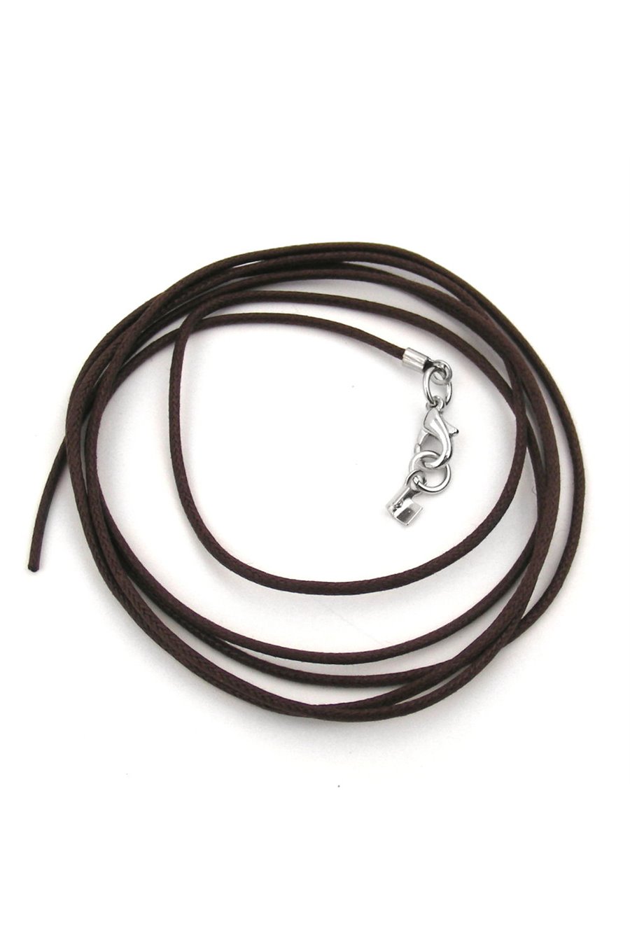 NECKLACE 1 MM BROWN CORD WITH CLASP