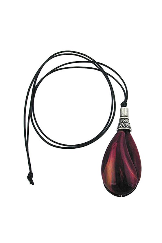 NECKLACE DROP PURPLE MARBLED
