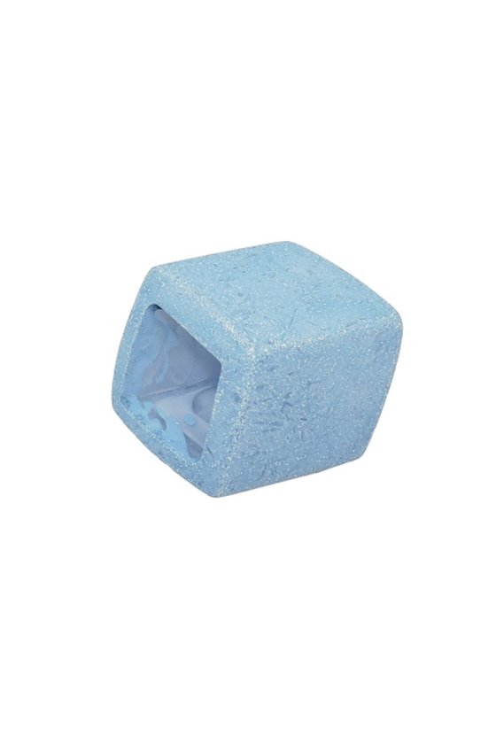 SCARF BEAD SLANTED DENIM BLUE MARBLED