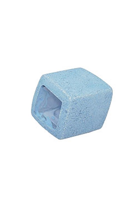 SCARF BEAD SLANTED DENIM BLUE MARBLED