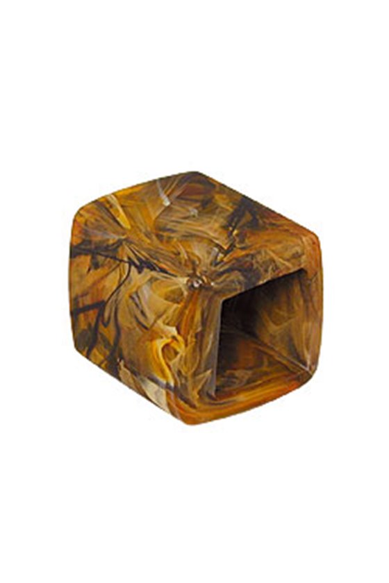 SCARF BEAD SLANTED EYE OF TIGER MARBLED