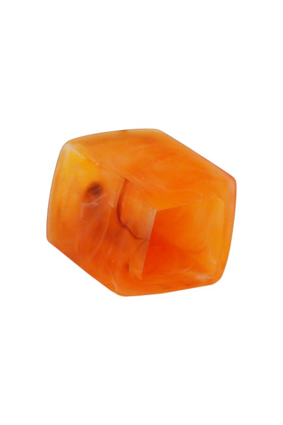 SCARF BEAD SLANTED ORANGE