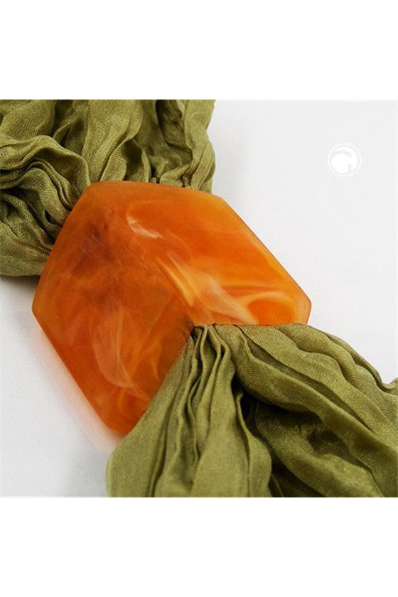 SCARF BEAD SLANTED ORANGE