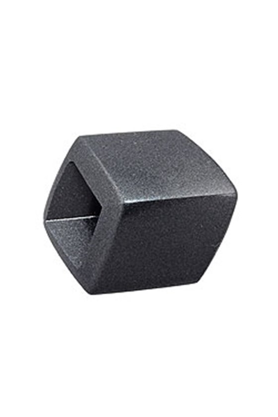 SCARF BEAD SLANTED BLACK METALLIC SHIMMER