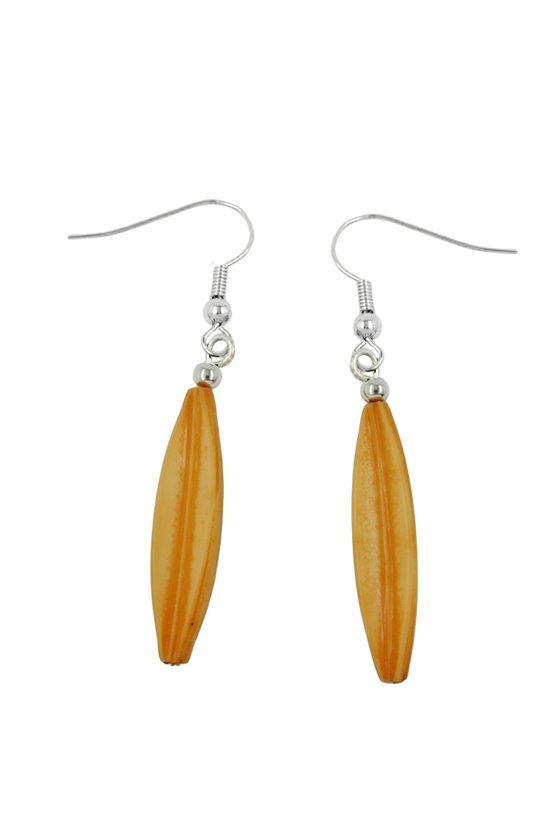 HOOK EARRINGS ORANGE YELLOW