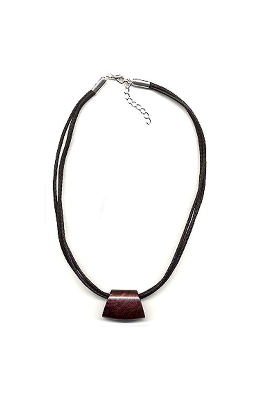 NECKLACE PURPLE/BLACK MARBLED